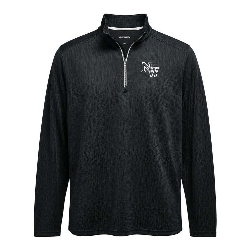 Sport-Tek Mens 2XL Black Quarter Zip‎ Pullover NW Logo ST860 Performance Shirt